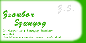 zsombor szunyog business card